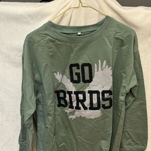 ‘Go Birds' Philadelphia Eagles Long Sleeve Shirt/ Light Sweatshirt. New